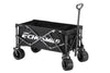EchoSmile 4.54 cu. ft. Fabric Portable Garden Cart with Adjustable Rolling Wheels in Black