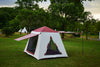 EchoSmile 5-Person Black and Orange Pop Up Camping Tent