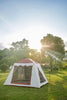 EchoSmile 5-Person Black and Orange Pop Up Camping Tent