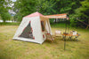 EchoSmile 5-Person Black and Orange Pop Up Camping Tent