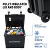 EchoSmile 45 qt. Rotomolded Cooler with Sealing Ring in Black