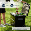 EchoSmile 45 qt. Rotomolded Cooler with Sealing Ring in Black