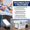 EchoSmile 60 qt. Rotomolded Cooler in White