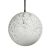 Bushnell Ball Pendant Light Fixture, White Orb with Elegant Glow, Foyer Lighting Home Decor for Entryways, Dining and Living Room, or Sitting Areas, Dimmable