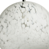 Bushnell Ball Pendant Light Fixture, White Orb with Elegant Glow, Foyer Lighting Home Decor for Entryways, Dining and Living Room, or Sitting Areas, Dimmable