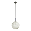 Bushnell Ball Pendant Light Fixture, White Orb with Elegant Glow, Foyer Lighting Home Decor for Entryways, Dining and Living Room, or Sitting Areas, Dimmable