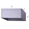 LED Large 4"L x 8"W x 4"H Wall Lamp 2pcs Pack