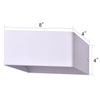 LED Large 4"L x 8"W x 4"H Wall Lamp 2pcs Pack