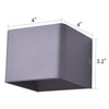 4 inches LED Square Wall Sconce Lamp 2pcs Pack