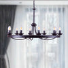 Erica 10-Light Candle Style Wagon Wheel Chandelier