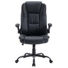 Yingj Faux Leather Swivel Executive Chair with Adjustable Arms