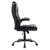 Yingj Faux Leather Swivel Executive Chair with Adjustable Arms
