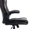 Yingj Faux Leather Swivel Executive Chair with Adjustable Arms