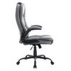Yingj Faux Leather Swivel Executive Chair with Adjustable Arms