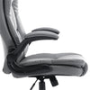 Yingj Faux Leather Swivel Executive Chair with Adjustable Arms