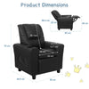 Yingj Leather with Cup Holder Kid Reclining Chair