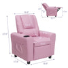 Yingj Leather with Cup Holder Kid Reclining Chair