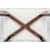 Faura 18" x 43.5" Rectangular Italian Marble Coffee Table with Legs