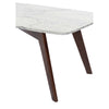 Faura 18" x 43.5" Rectangular Italian Marble Coffee Table with Legs