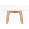 Cima 12" x 21" Rectangular Italian Marble Side Table with Legs