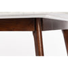 Avella 31" Round Italian Carrara White Marble Dining Table with Legs
