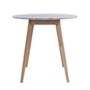 Avella 31" Round Italian Carrara White Marble Dining Table with Legs