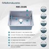 Nationalware Undermount Stainless Steel 23 in. Single Bowl Kitchen Sink