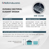 Nationalware Undermount Stainless Steel 33 in. Double Bowl Kitchen Sink