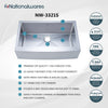 Nationalware Apron/Farmhouse Stainless Steel 33 in. Single Bowl Kitchen Sink