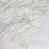 Agatha 44" x 18" Rectangular Italian Carrara White Marble Coffee Table with Solid Wood Legs