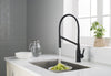 Vallant Kitchen Faucet w/ Spray Head Gooseneck Single Lever Mixer in Matte Black