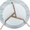 Stella 31" Round Italian Marble Coffee Table with Legs