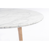 Stella 31" Round Italian Marble Coffee Table with Legs