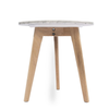 Cherie 15" Round Italian Marble Side Table with Legs