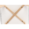 Gavia 19.5" Square Italian Carrara White Marble Side Table with Legs