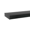 Tansole 38.6 in. Black Rectangle Glass Coffee Table With 2 Tier Storage Space