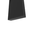 Tansole 47.3 in. Rectangle Black Glass Top With Metal Frame (Seat 4)