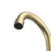 Bianca Surface Mounted 2 Handles Bathroom Faucet with Drain Kit Included in Brushed Gold