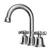 Widespread Bathroom Faucet with Drain Kit Included