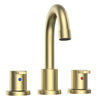 Widespread Bathroom Faucet with Drain Kit Included in Brushed Gold