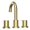 Widespread Bathroom Faucet with Drain Kit Included in Brushed Gold