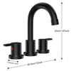 Widespread Bathroom Faucet with Drain Kit Included
