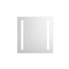 Erie Rectangular Silver Aluminum Recessed or Surface Mount LED Mirror Medicine Cabinet