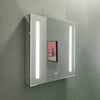 Erie Rectangular Silver Aluminum Recessed or Surface Mount LED Mirror Medicine Cabinet