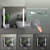 Erie Rectangular Silver Aluminum Recessed or Surface Mount LED Mirror Medicine Cabinet