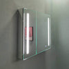 Erie Rectangular Silver Aluminum Recessed or Surface Mount LED Mirror Medicine Cabinet
