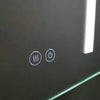 Erie Rectangular Silver Aluminum Recessed or Surface Mount LED Mirror Medicine Cabinet