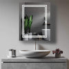 Ontario 24 in. W x 32 in. H Rectangular Silver Aluminum Recessed or Surface Mount LED Mirror Medicine Cabinet