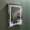 Ontario 24 in. W x 32 in. H Rectangular Silver Aluminum Recessed or Surface Mount LED Mirror Medicine Cabinet