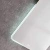 Michigan Rectangular Frameless Anti-Fog Wall Bathroom LED Vanity Mirror in Silver